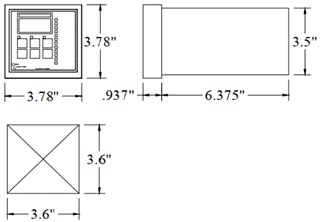 Dimensions of the Digi-Gage